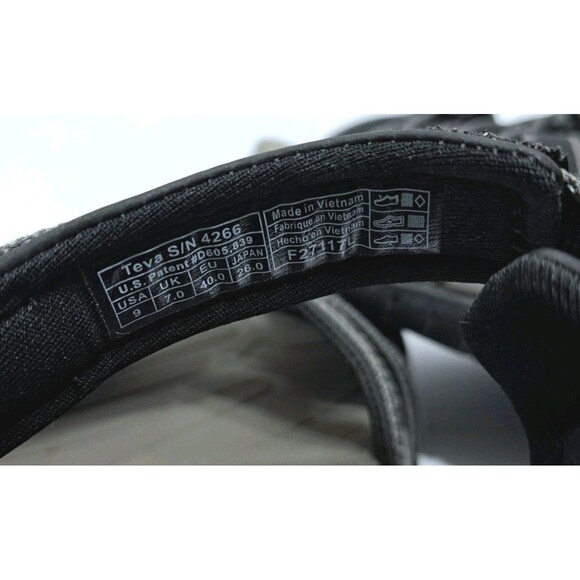 Teva Tirra Strappy Sandals Women's Size 9 Hiking Outdoors Purple Black  Trail - Picture 9 of 10